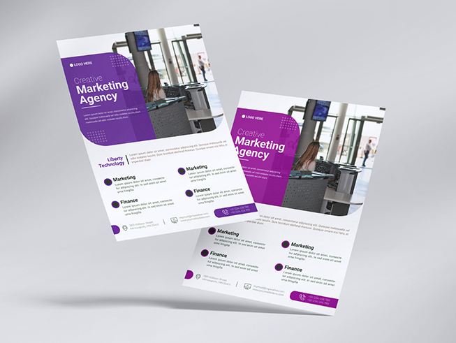 چاپ لیفلت دو رو