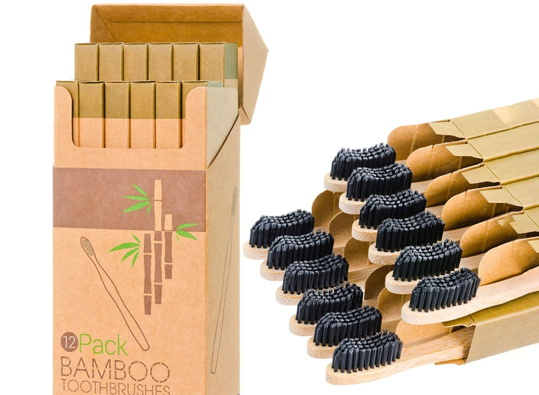 بسته بندی مسواک بامبویی بسته بندی مسواک بامبویی