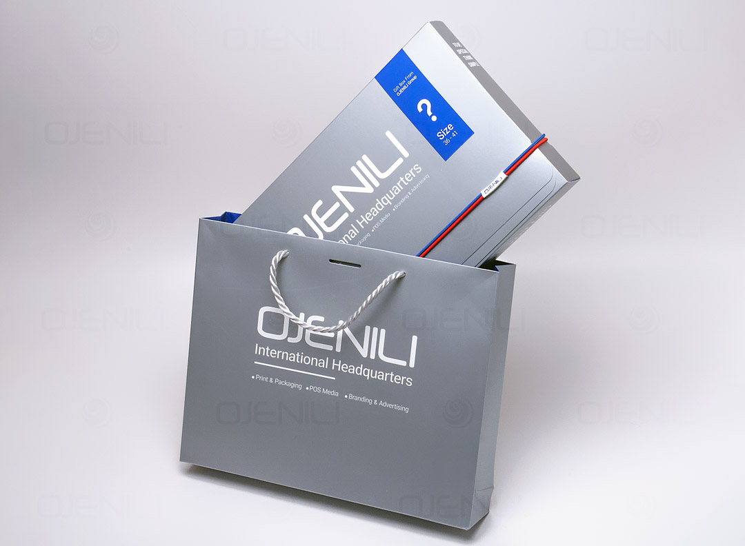 چاپ شاپینگ بگ تبلیغاتی بسته بندی جوراب